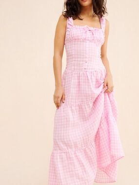 Frankie’s Bikinis Christabelle Ruffle Maxi Dress